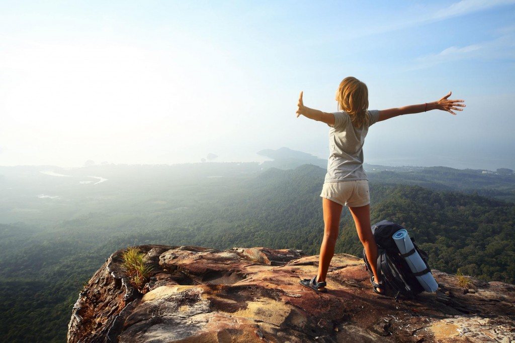 Woman on Mountaintop