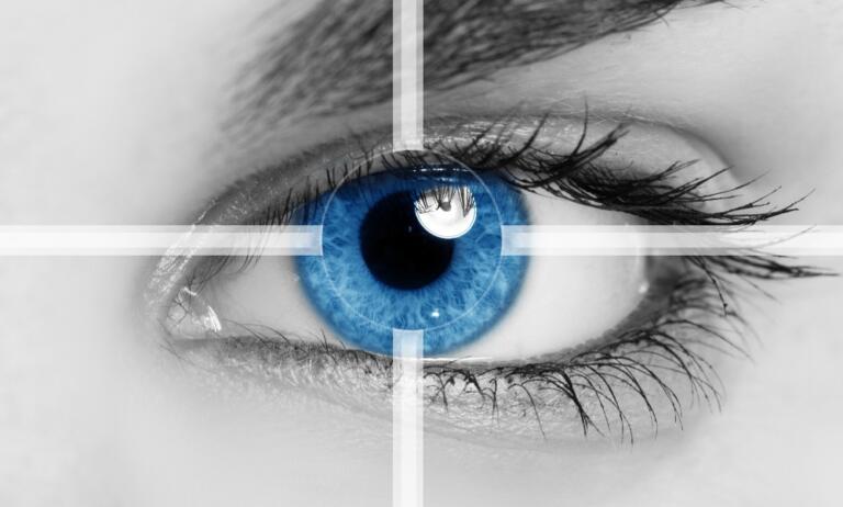 Blue Eye with All-Laser LASIK Targeting Graphical Representation