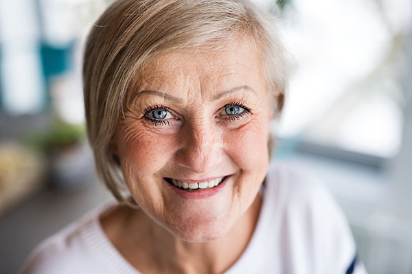 Portrait of a senior woman at home.