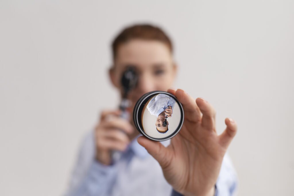 doctor testing patient eyesight (4)
