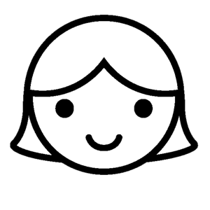 Woman's face icon