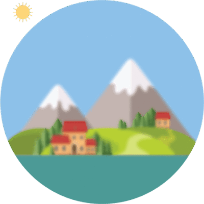 Mountain landscape icon