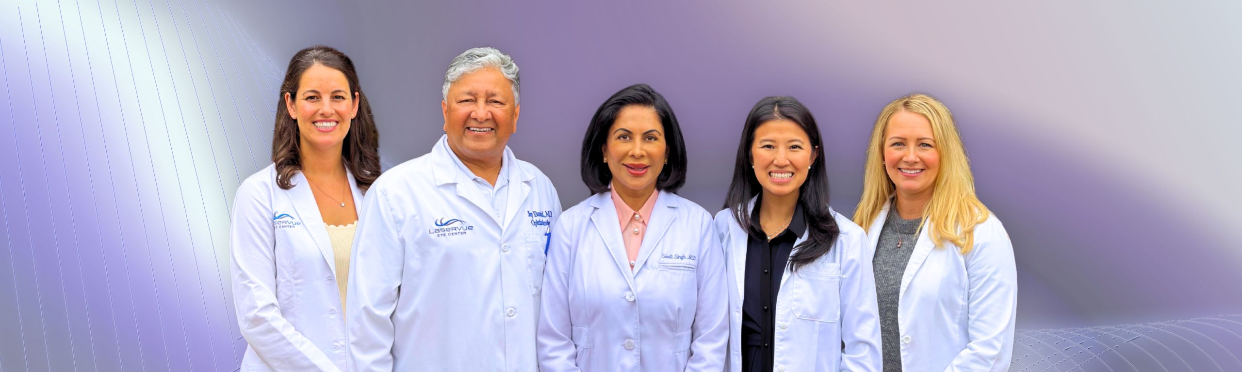Doctors at LaserVue Eye Center. Best LASIK surgeons and Best Cataract Surgeons in the San Francisco Bay Area. Francesca Sefton OD. Jay Bansal MD. Swati Singh MD. Stephanie Wangyu MD. Hannah Walsh OD.